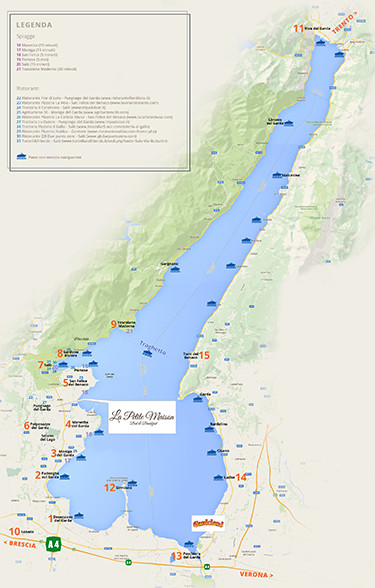 mappa lago di garda